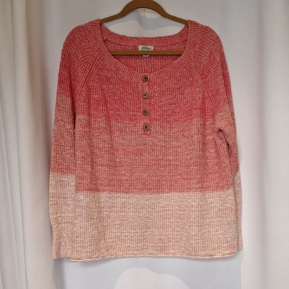Sundance Women's Pink Gradient Sweater Size L